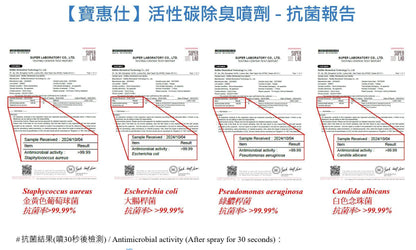 【寶惠仕活性碳除臭噴劑 - 清新無香 】 (母親節特惠3瓶599元) - BUFFLEX 寶惠仕